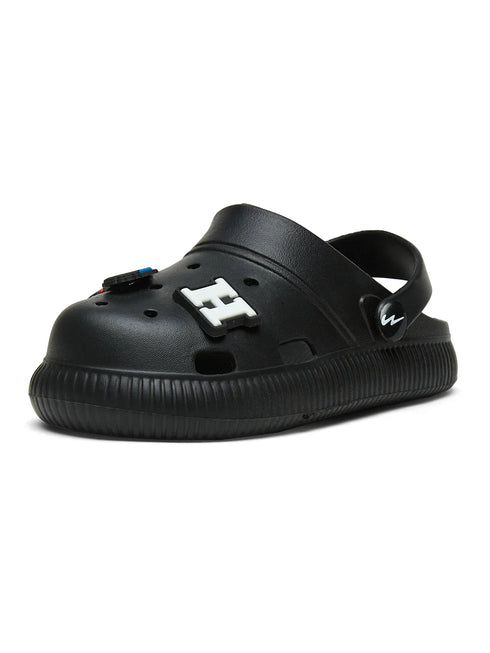 GC-9002K Black Kid's Clogs